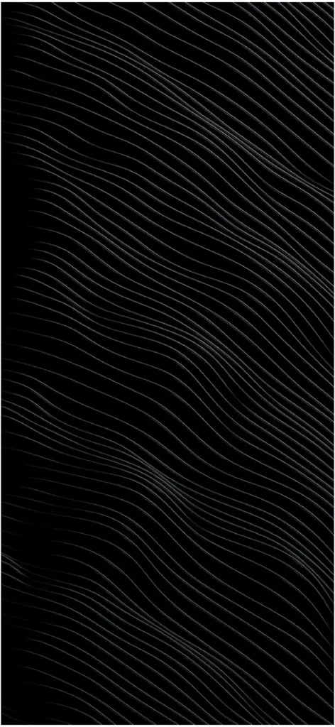 abstrakte digitale grafik mit gewellten linien auf schwarzem hintergrund