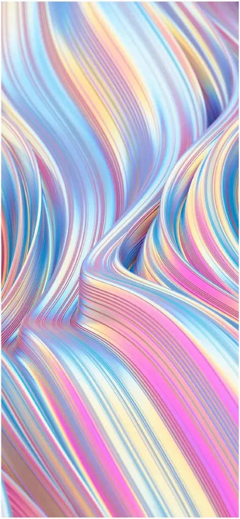 abstrakte digitale grafik mit sanften pastellfarbenen wellen
