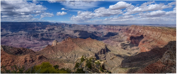 atemberaubende aussicht auf den grand canyon von navajo point
