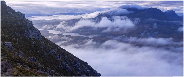 beeindruckende berglandschaft in den schottischen highlands