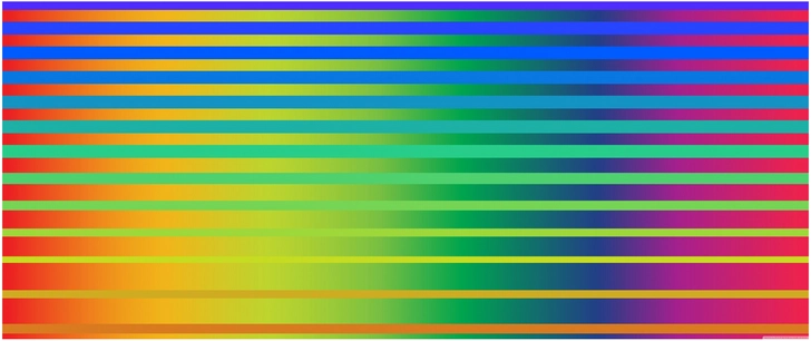 bunte streifen in harmonischen farbauslaeufen
