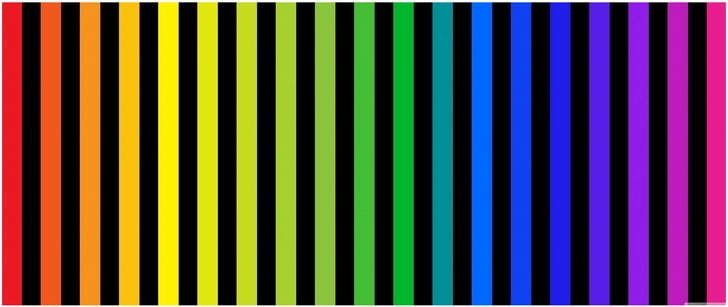 bunte streifen in schwarz und regenbogenfarben