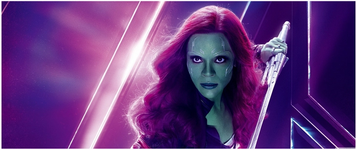 digitale grafik marvel charakterin mit schwert hintergrund