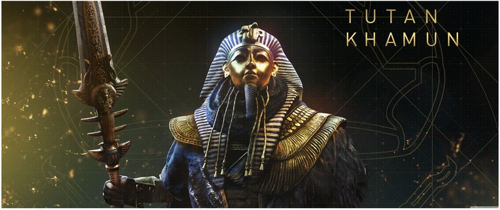 digitale grafik von tutan khamun im alten aegypten
