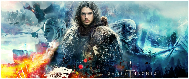 eindrucksvolle digitale grafik aus game of thrones