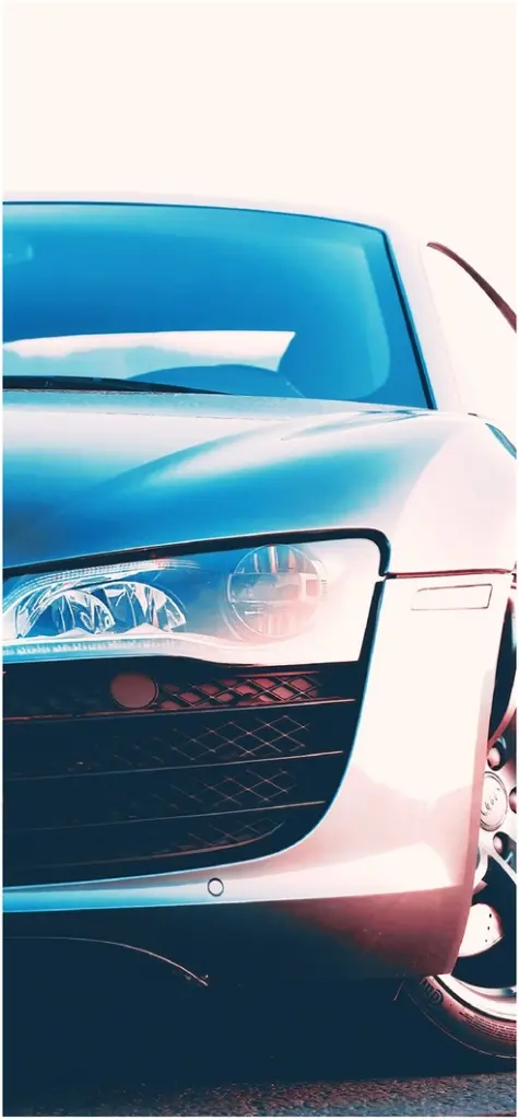 elegante frontansicht eines modernen autos