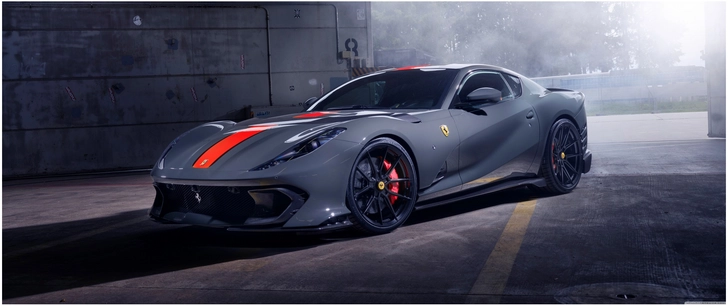 eleganter ferrari in staedte urbanen umgebung