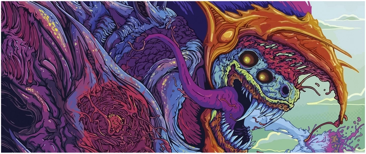 fantasievolles monster in lebendigem digitalen stil