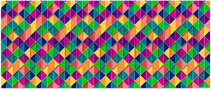 farbenfrohes geometrisches muster in lebhaften farben