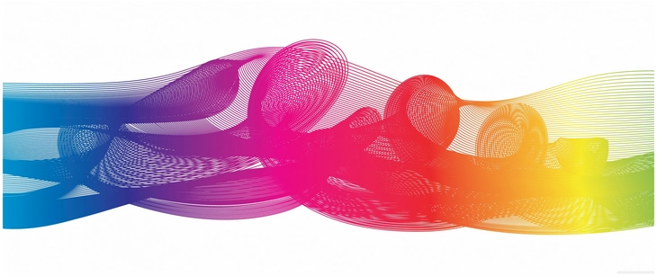 farbige digitale grafik mit geschwungenen linien