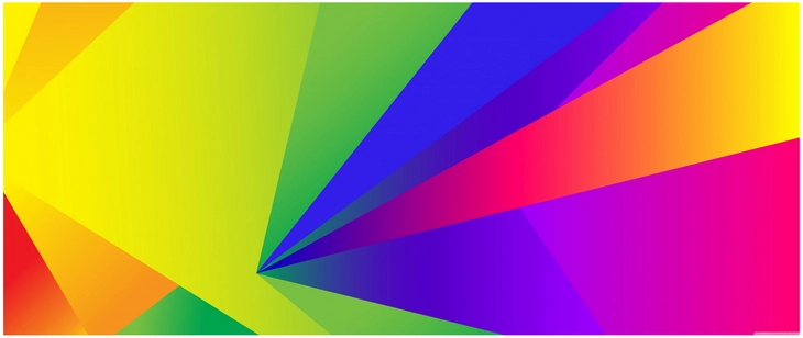 farbige geometrische formen in digitaler grafik
