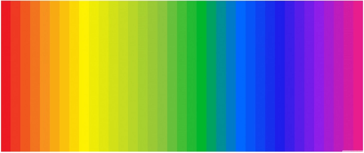 farbverlauf von rot bis lila als digitale grafik