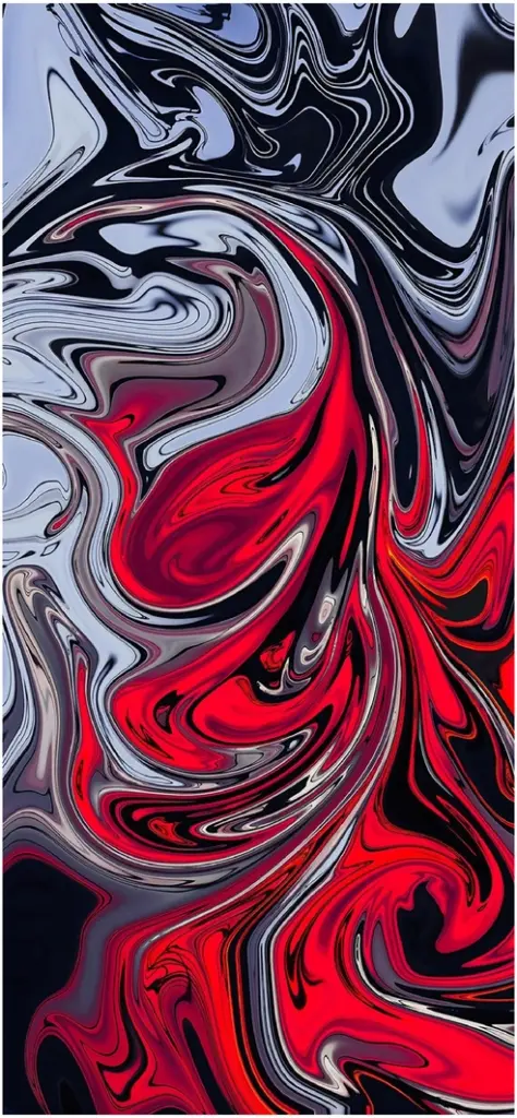 faszinierende abstrakte digitale grafik mit rot und schwarzton