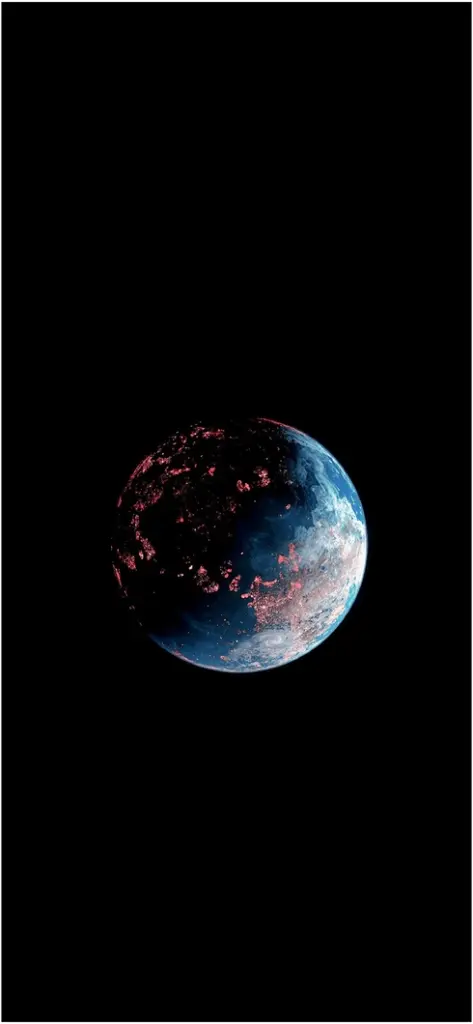 faszinierende darstellung eines planeten im weltraum