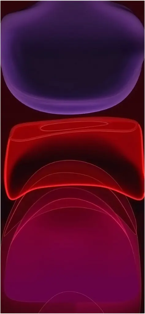 faszinierende digitale grafik geschwungene formen lila und rot