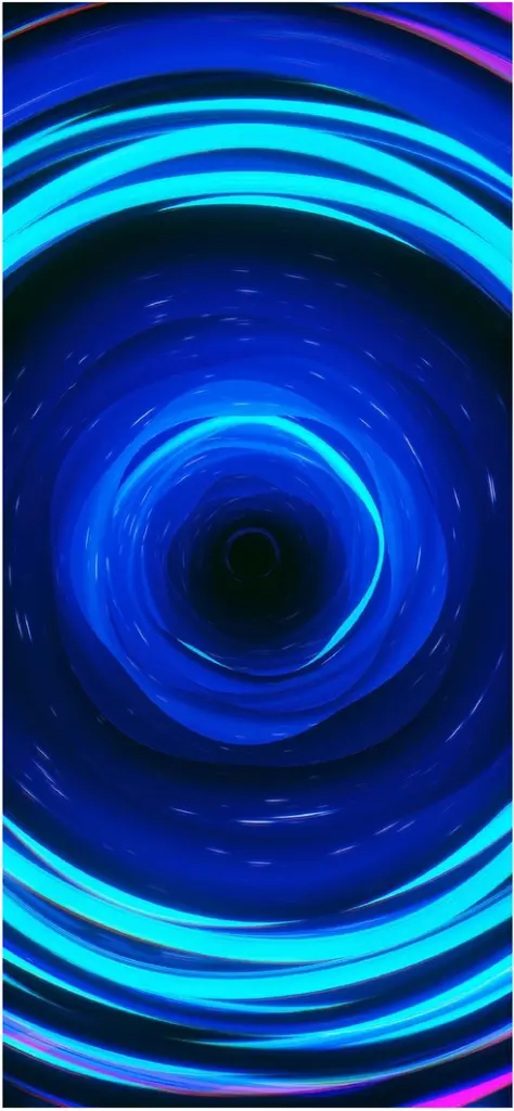 faszinierender blauer wirbel mit dynamischen linien