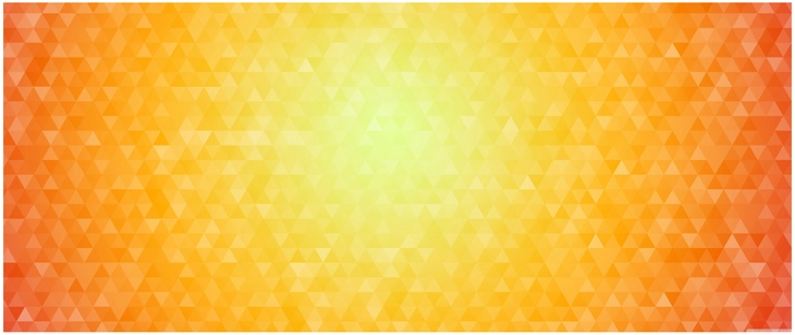 faszinierendes geometrisches muster in gelb und orange