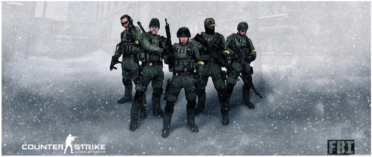 fbi agenten im schnee digitale grafik aus counter strike