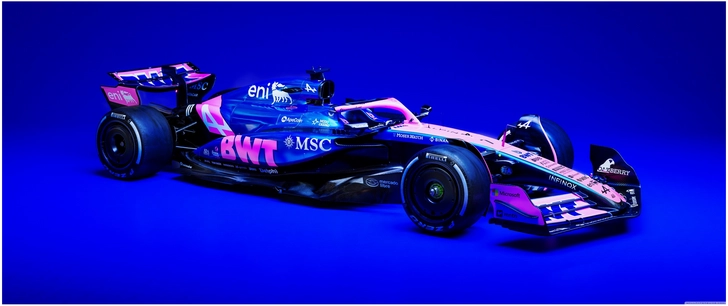 formel eins rennwagen pink blau digital hintergrund