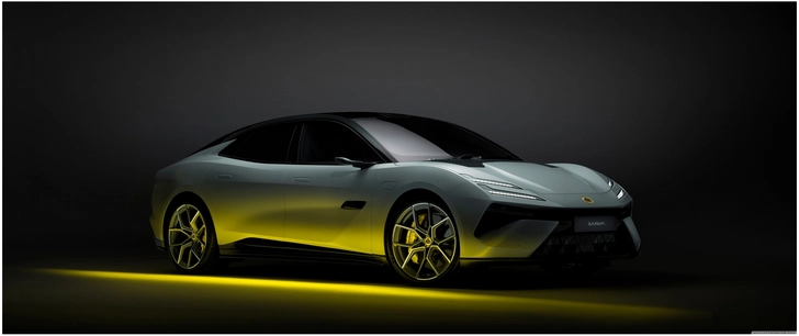 futuristisches elektrisches auto im modernen design