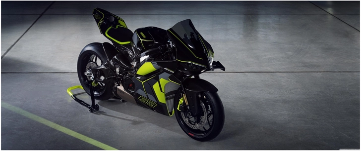 futuristisches motorrad im modernen design