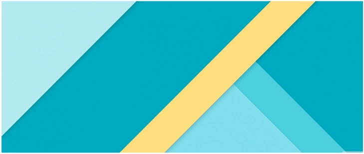 geometrische kunst blau gelb fuer desktop hintergrund