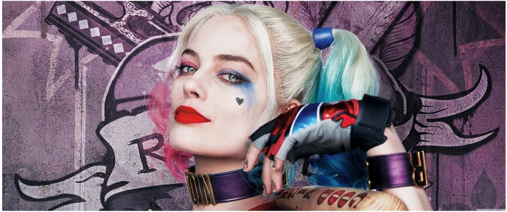harley quinn bunte haare und make up