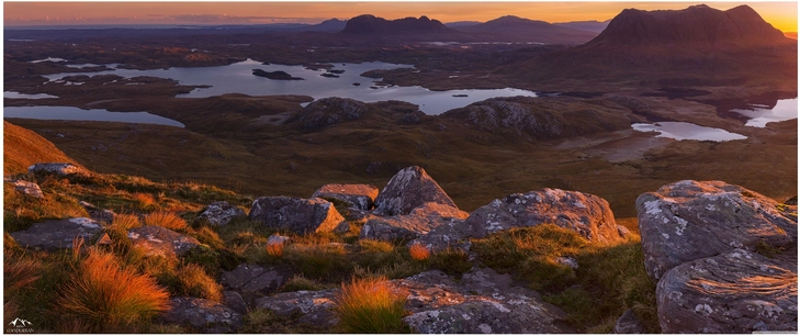 landschaft nordwestliche highlands in schottland