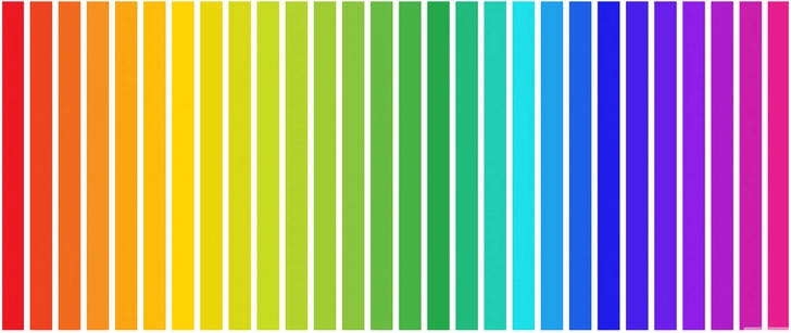 lebendige farbenpalette mit vertikalen streifen