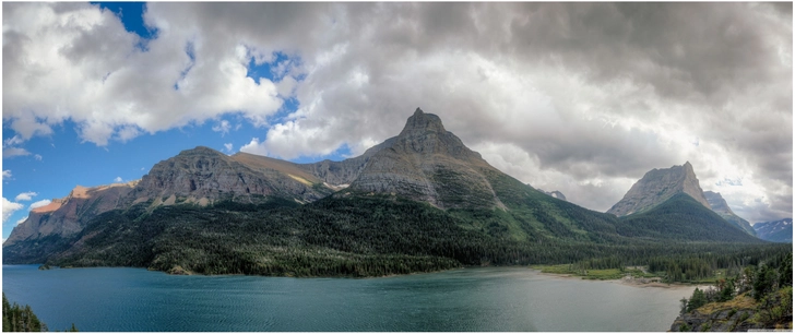 majestetische landschaft im glacier national park montana