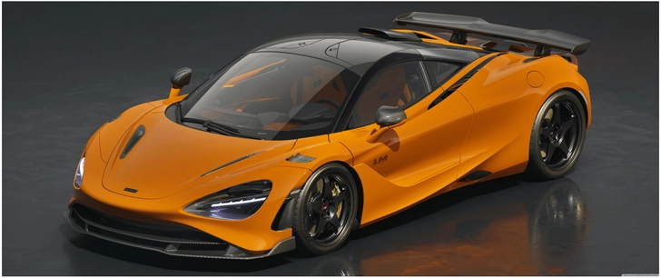 mclaren 750s orange sportwagen aerodynamisch design