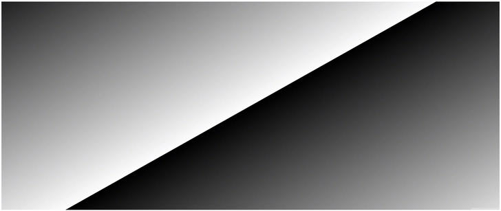 minimalistische schwarz weiss grafik mit diagonaler teilung