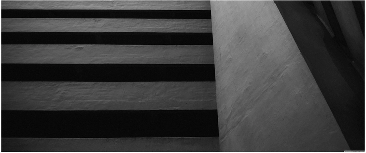 moderne architektur in schwarz weiss darstellung