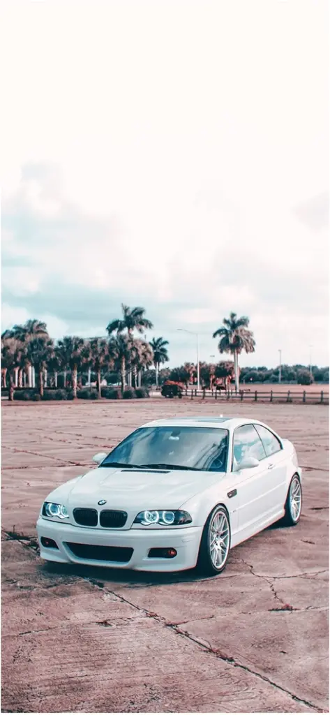 moderne bmw limousine in aesthetischer umgebung