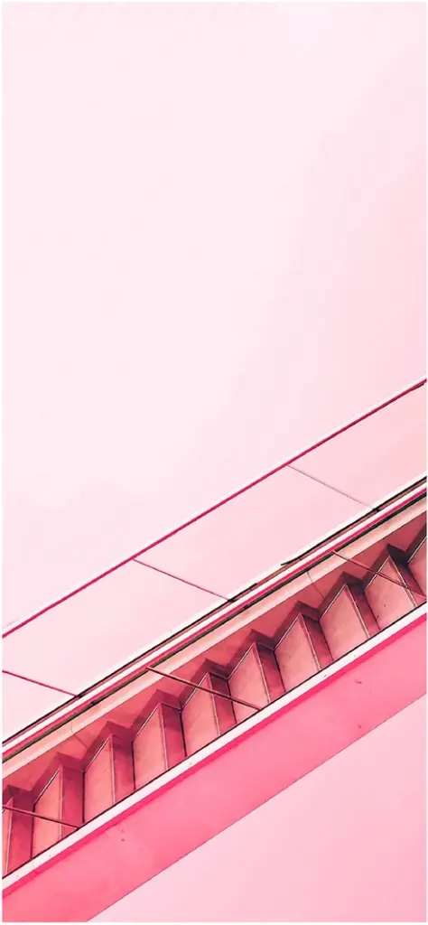 moderne rosa treppen in minimalistischem design