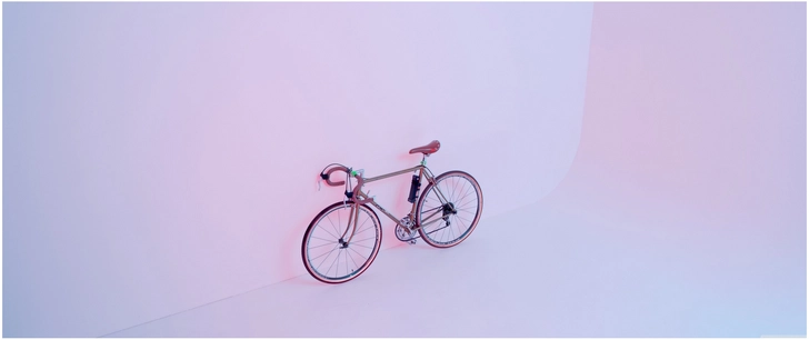 modernes fahrrad aesthetische darstellung
