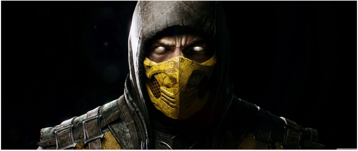 mystischer charakter mit maske und kapuze aus videospiel