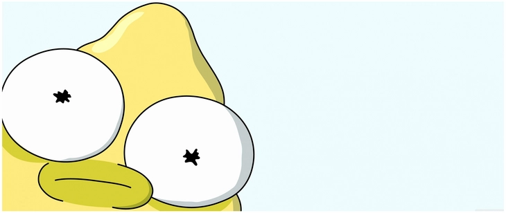 niedliche cartoonfigur mit grossen augen
