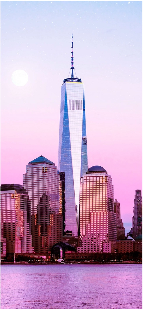 one-world-trade-center-bei-nacht-mit-vollmond