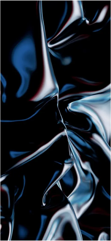 schwarz blaue glaenzende wellenstruktur als digitale grafik
