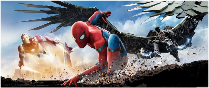 spider man und iron man im action szenario