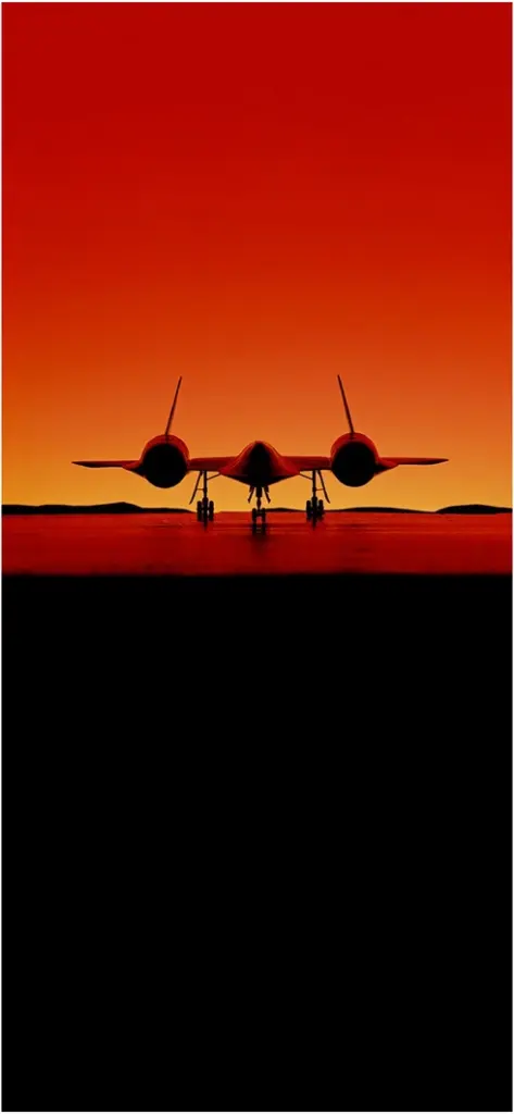 sr 71 blackbird vor sonnenuntergang