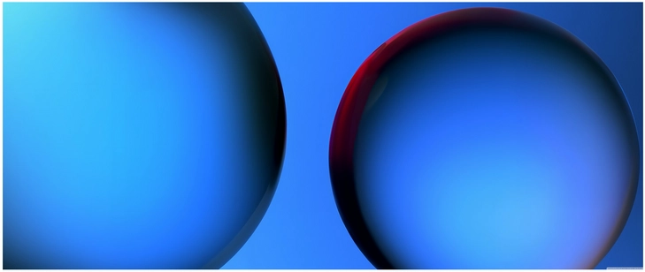 vivid blue kugeln kunstvolles design