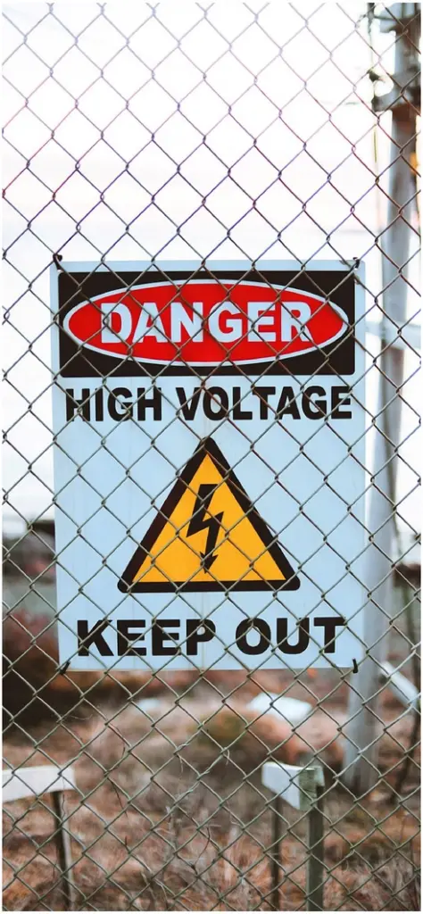 warnschild hochspannung gefahr elektrische sicherheit